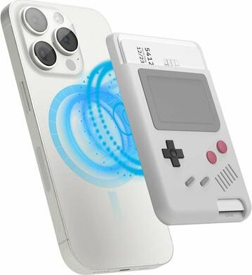 магнитный бумажник MagSafe Card Pocket Silicone Unique W5 Game console Liht Grey