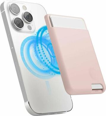 магнитный. бумажник MagSafe Card Pocket Silicone Sand Pink