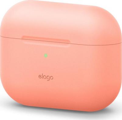 Силиконовый чехол Silicone case для AirPods Pro, цвет Персиковый