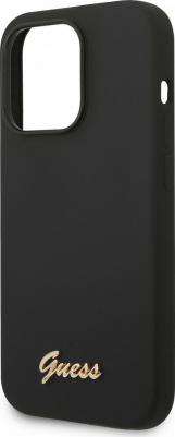 Чехлы Чехол Gold metal logo для iPhone 14 Pro Max, черный