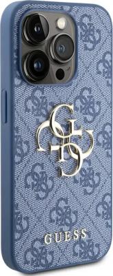 Чехол для iPhone 15 Pro Max из экокожи 4G Big metal logo, синий – фото 2