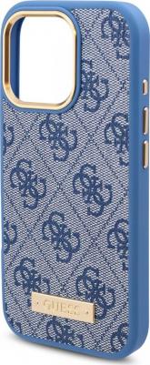 Чехол для iPhone 16 Pro из экокожи с MagSafe, синий