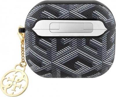 Чехол PU leather G CUBE with metal logo and Charm для AirPods 3, цвет Черный – фото 1