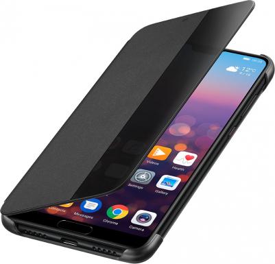 Чехол-книжка Smart View Flip Cover для P20 Black (51992399) черный – фото 1