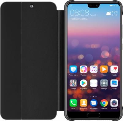 Чехол-книжка Smart View Flip Cover для P20 Black (51992399) черный – фото 3