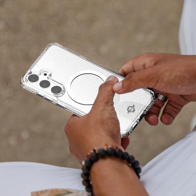 Чехол Hybrid Clear MagSafe для Galaxy S24+ прозрачный – фото 1