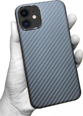 Чехол Kevlar для iPhone 11, арамид ударопрочный, ультратонкий - Черный – фото 1