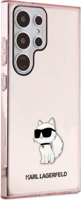 Чехол для Galaxy S24 Ultra NFT Choupette Hard Translucent Pink – фото 1