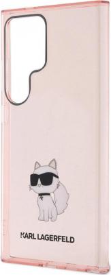 Чехол для Galaxy S24 Ultra NFT Choupette Hard Translucent Pink – фото 3