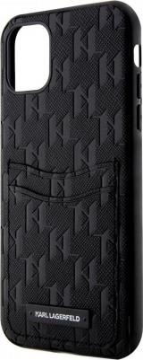 Чехол для iPhone 11 из экокожи с карманом для карт черный