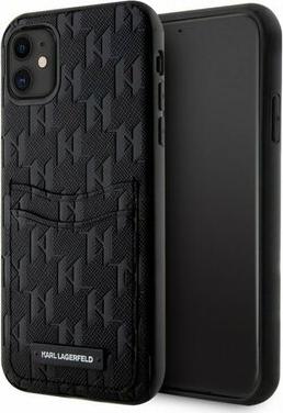 Чехол для iPhone 11 из экокожи с карманом для карт черный – фото 1