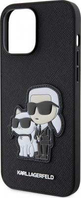Чехол для iPhone 13 Pro Max из экокожи Karl & Choupette, Black