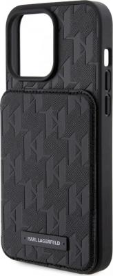 Чехол для iPhone 14 Pro Max из экокожи с карманом для карт Hard Black