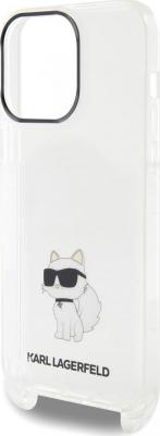 Чехол для iPhone 14 Pro Max с ремнем NFT Choupette Hard Transparent