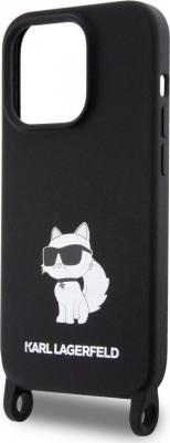 Чехол для iPhone 15 Pro Max с эффектом Soft touch NFT Choupette, черный