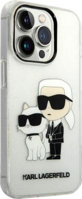 Чехол для iPhone 15 Pro Max с принтом NFT Karl & Choupette прозрачный – фото 1