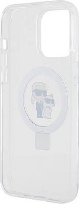 Чехол для iPhone 15 Pro с MagSafe и функцией подставки, прозрачный – фото 3