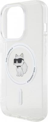 Чехол для iPhone 15 Pro с MagSafe и принтом NFT Choupette, прозрачный