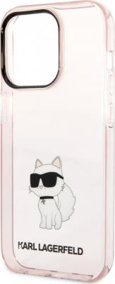 Чехол для iPhone 15 Pro с принтом NFT Choupette, розовый