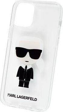 Чехол Lagerfeld для iPhone 12/12 Pro PC/TPU Ikonik Karl Hard Transparent – фото 2