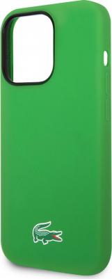 Чехол для iPhone 15 Pro Croc Logo с Magsafe зеленый