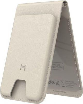 Картхолдер Geotag Magnetic flip wallet, латте – фото 2