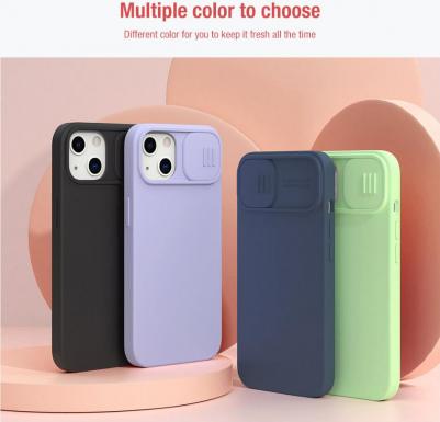 Чехол CamShield Silky Magnetic Silicone для iPhone 13, цвет Фиолетовый – фото 1