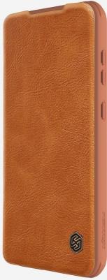 Чехол - книжка QIN Pro для Samsung Galaxy A55 5G с карманом для карт коричневый