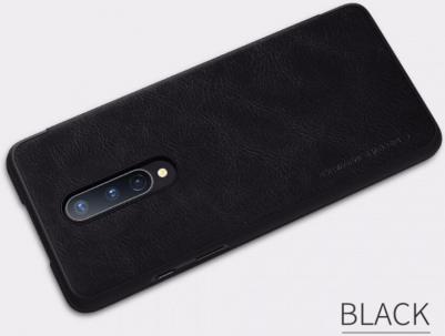 Чехол Qin Leather Case для OnePlus 8 Black (черный) – фото 1