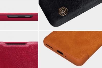 Чехол Qin Leather Case для OnePlus 8 Black (черный) – фото 5