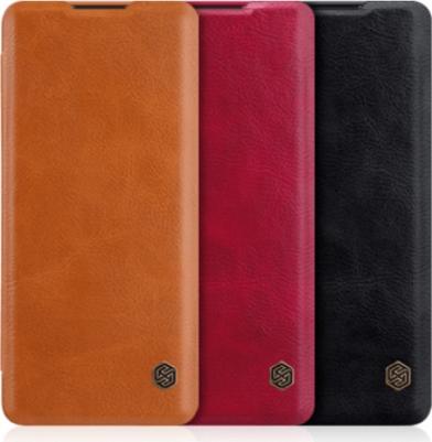 Чехол Qin Leather Case для OnePlus 8 Black (черный)