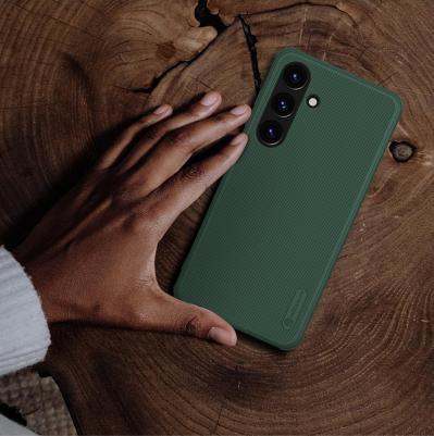 Накладка Frosted Shield Pro пластиковая для Samsung Galaxy S24 Plus SM-S926 Green – фото 2