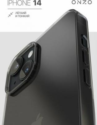 Чехол "GEL" для Apple iPhone 14, темный-прозрачный – фото 1