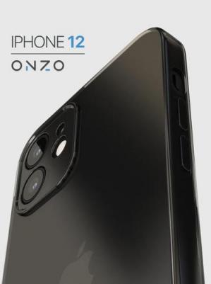 Чехол на Айфон 12 темно-прозрачный / iPhone 12 чехол защитный силиконовый – фото 2