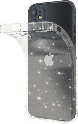 Чехол на iPhone 11 прозрачный блестящий – фото 1