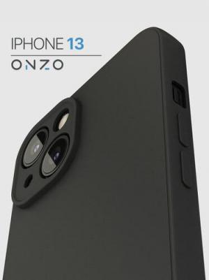 Чехол на iPhone 13 матовый черный – фото 2