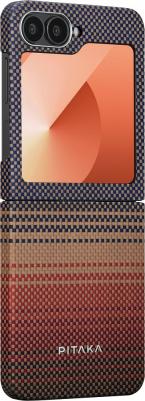 Чехол Fusion Sunset MagEZ Case 5 для для Galaxy Z Flip6 коричневый – фото 1