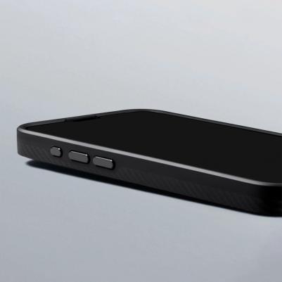Чехол MagEZ Case Pro 4 MagSafe для iPhone 15 Pro чёрно-серый кевлар – фото 6