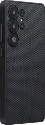 Чехол PIN Button для Galaxy S25 Ultra кевлар черный – фото 2