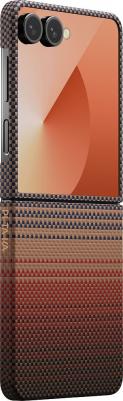 Чехол Ultra-Slim Case для Galaxy Z Flip7, кевлар коричневый – фото 1