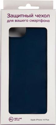 Чехол для APPLE iPhone 14 Plus с микрофиброй Blue УТ000032642 – фото 3