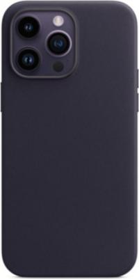 Чехол защитный для iPhone 14 Pro Max, для MagSafe, кожаный, темно-синий – фото 1