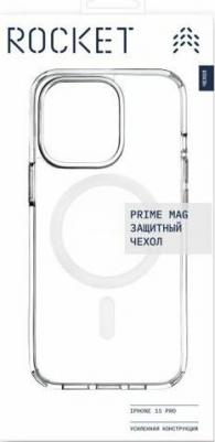Чехол Prime для iPhone 15 Pro, MagSafe, прозрачный