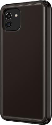 Чехол для Samsung Galaxy A03 SM-A035 Soft Clear Cover черный – фото 1