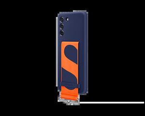 Чехол для Samsung Galaxy S21 FE Silicone with Strap Cover Dark Blue EF-GG990TNEGRU – фото 2
