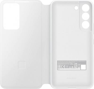 Чехол для Samsung S22 Smart Clear View Cover White EF-ZS901CWEGRU – фото 2