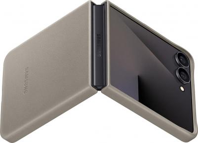 Чехол Kindsuit Case для Galaxy Z Flip 7 серо-коричневый – фото 4