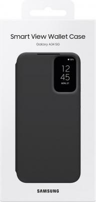 Чехол-книжка для Samsung Galaxy A34 Smart View Wallet Case A34 черный – фото 2