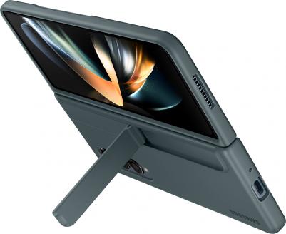 Чехол-книжка Galaxy Z Fold4 + S Pen EF-OF93PCJEGRU Standing Cover серо-зелёный – фото 3