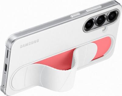 Чехол-крышка Standing Grip Case для Galaxy S25, поликарбонат / силикон, белый – фото 3
